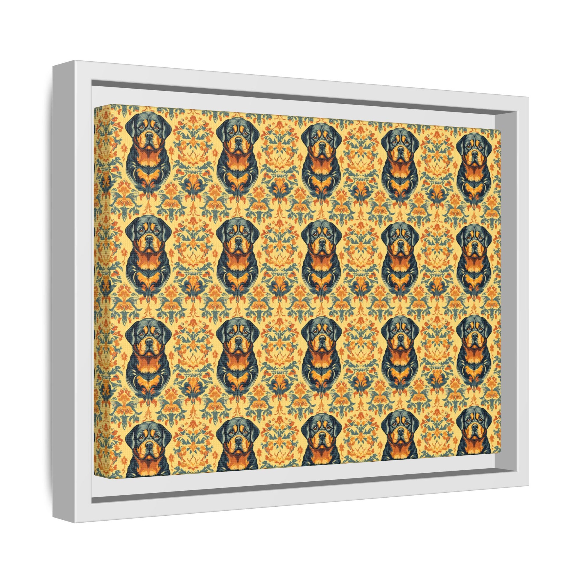 Royal Rottie Regalia Matte Canvas, Framed