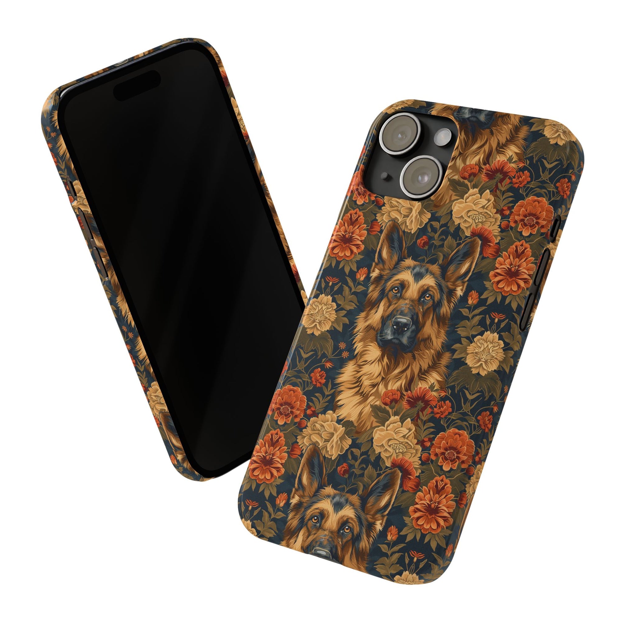 WhimsiWooly Shepherd Spritz Slim Phone Cases