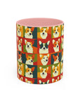 Corgi Chic Popart Pup Accent Coffee Mug