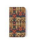 Yorkie Charm Twins Flip Cases