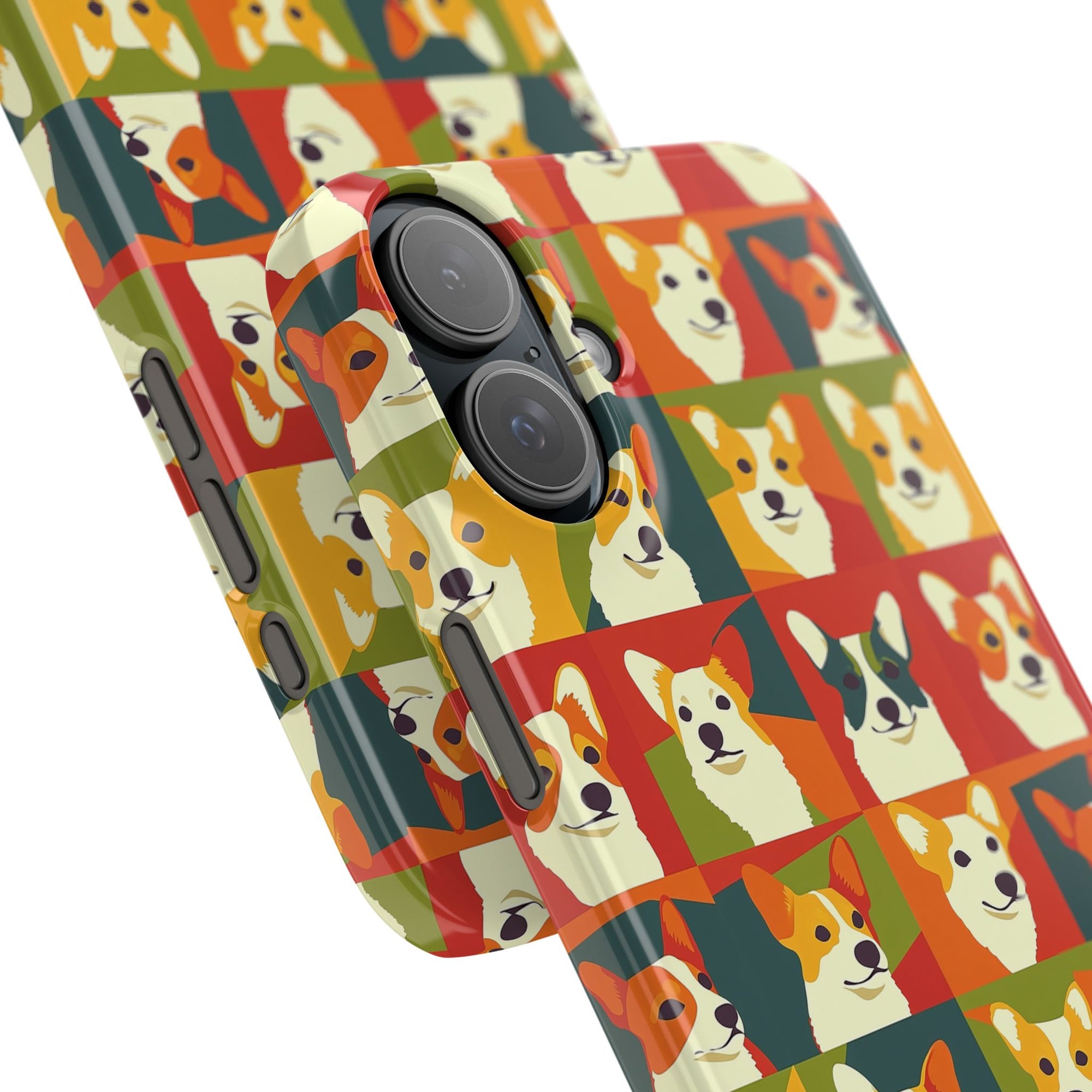 Corgi Chic Popart Pup Slim Phone Cases