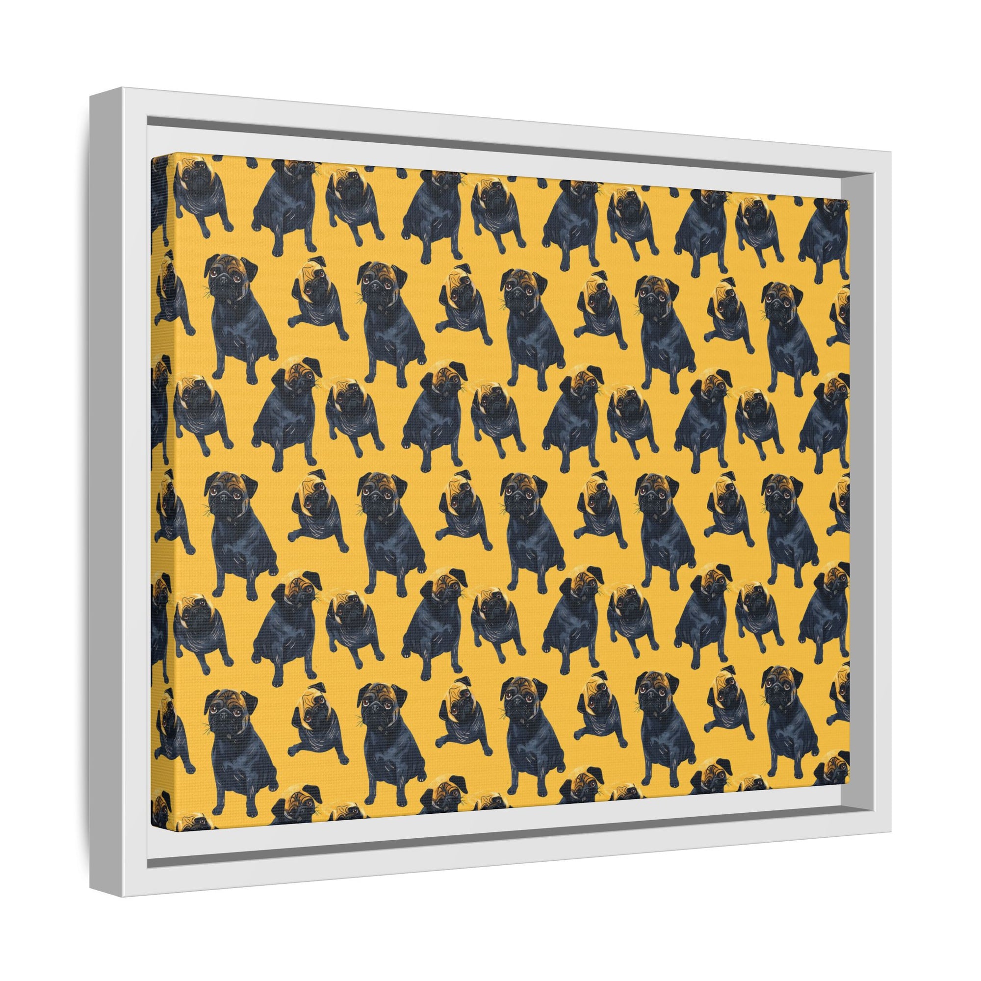 Puglet Posh Paradise Matte Canvas, Framed