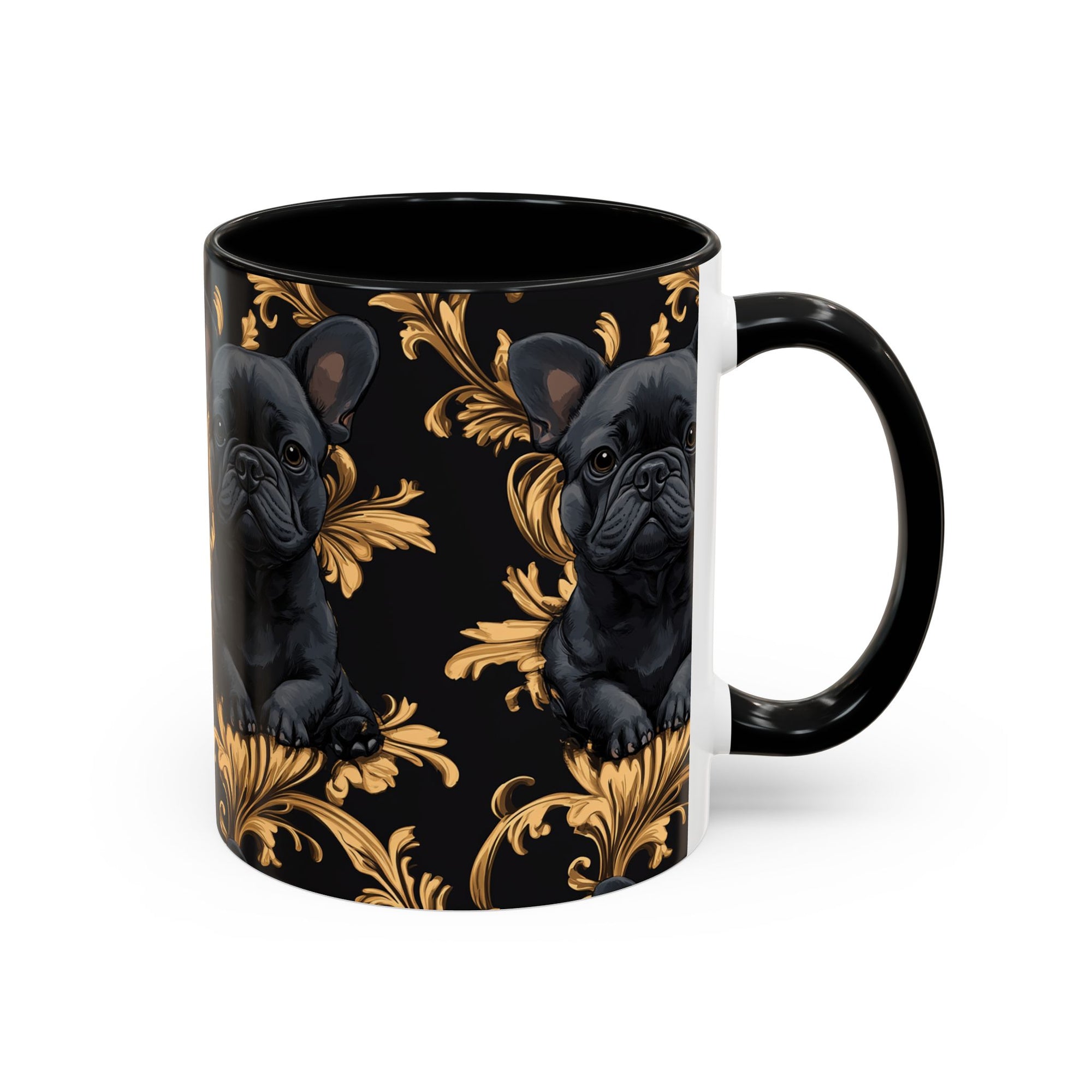 Regal Frenchie Noir Elegance Accent Coffee Mug