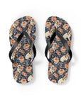 Blooming Bulldog Beauty Flip Flops