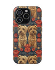 Yorkie Charm Twins Magnetic Tough Cases