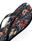 Gothic Rose Bulldog Noir Enchantment Flip Flops