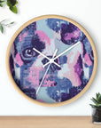 Funky Geometric Boxerista Wall Clock