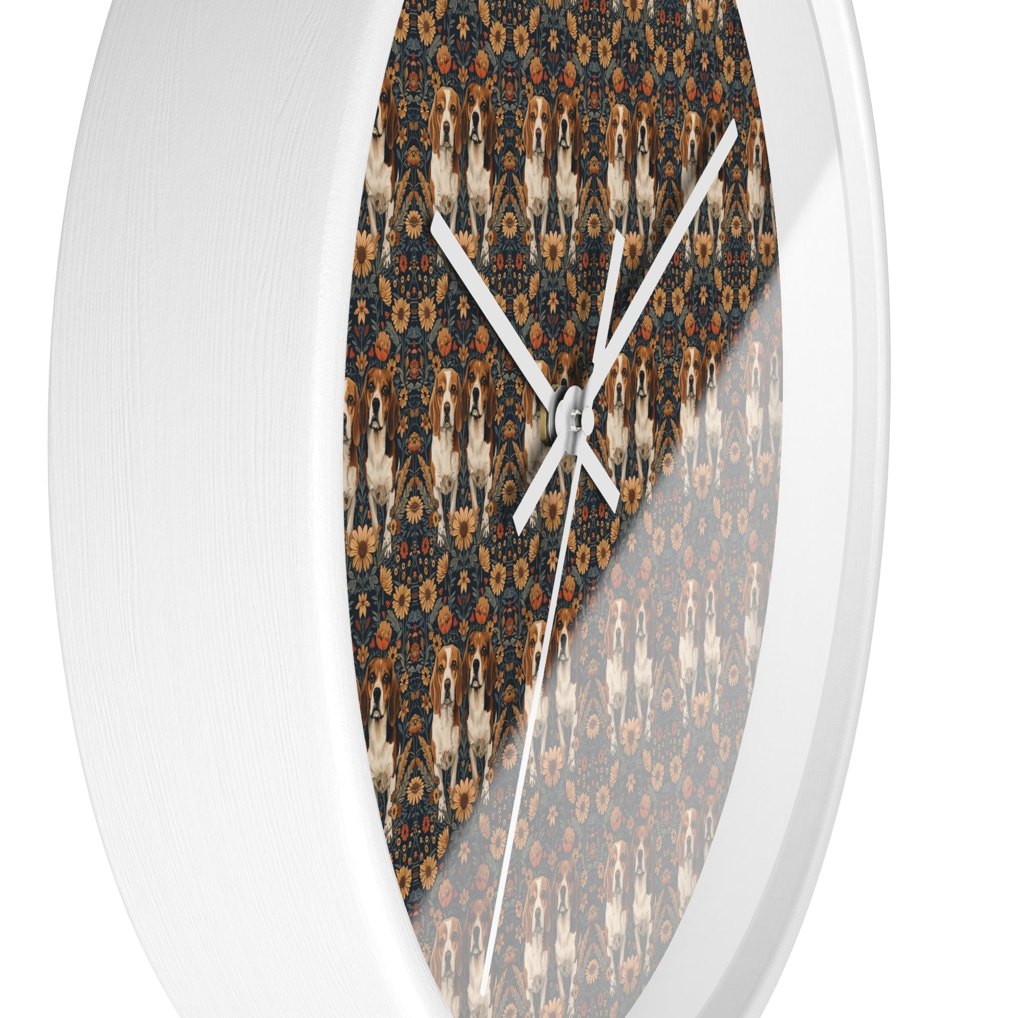 Beagle Buddies Meadow Magic Wall Clock