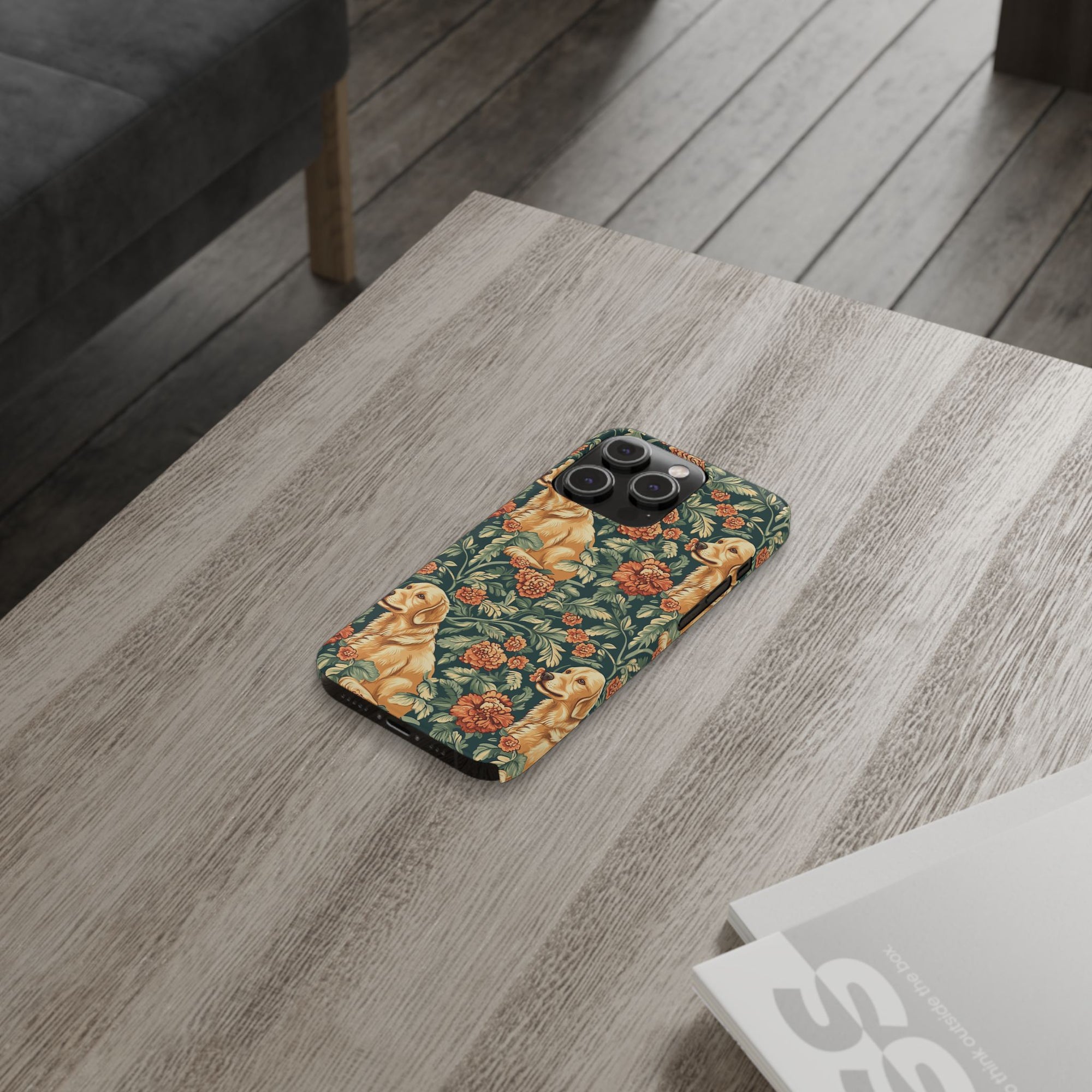 Blooming Goldie Glam Slim Phone Cases