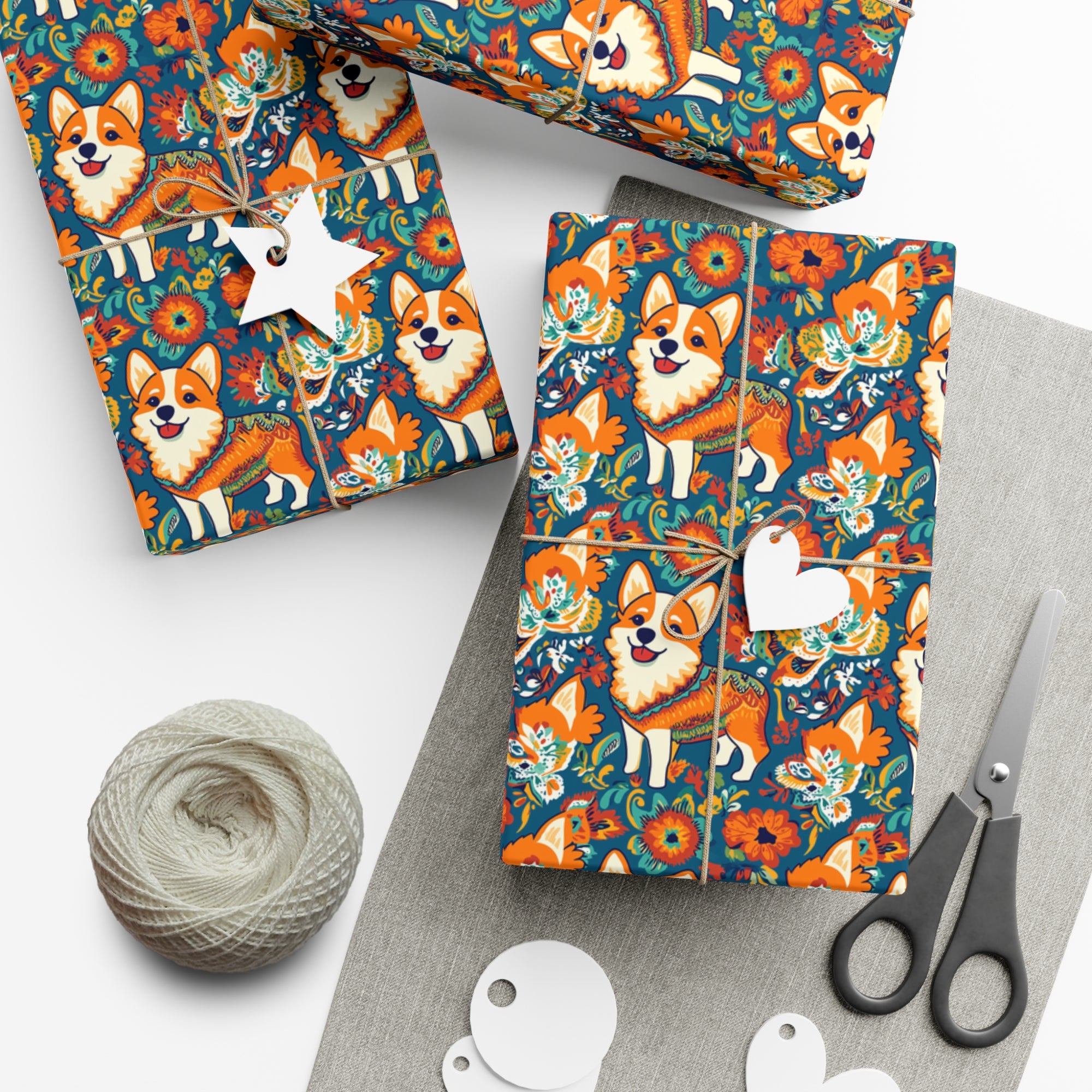 Corgi Carnival Couture Gift Wrap Papers