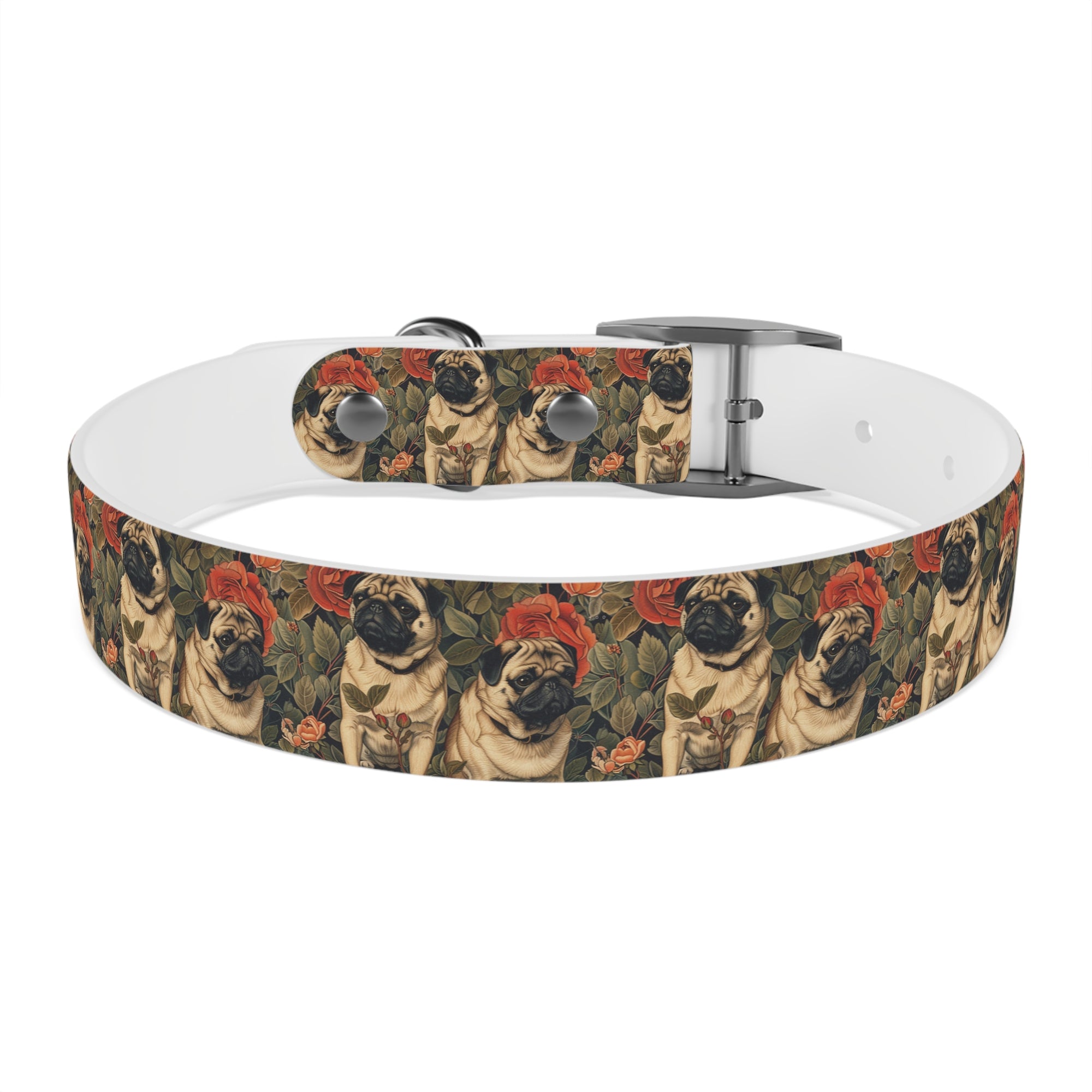 Blooming Pug Paradise Dog Collar