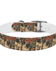 Blooming Pug Paradise Dog Collar