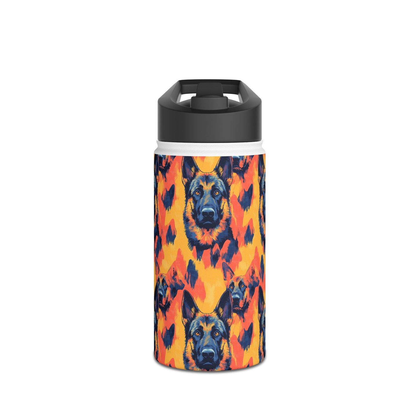 Impressionistic German Shepherds Stainless Steel Water Bottle