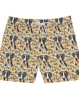 Majestic Great Dane Meadow Men's Mid-Length Swim Shorts