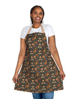 Dazzling Dachsund Blossoms & Foliage Apron