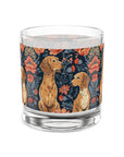 Floral Pawsome Dachsund Delight Rocks Glass