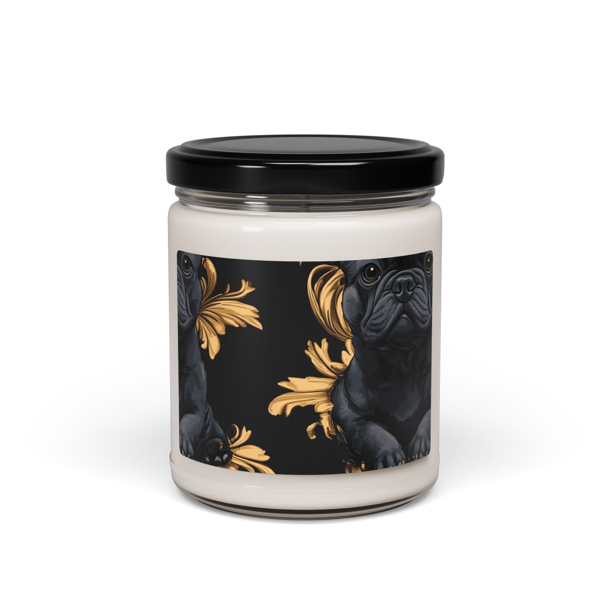 Regal Frenchie Noir Elegance Scented Soy Candle