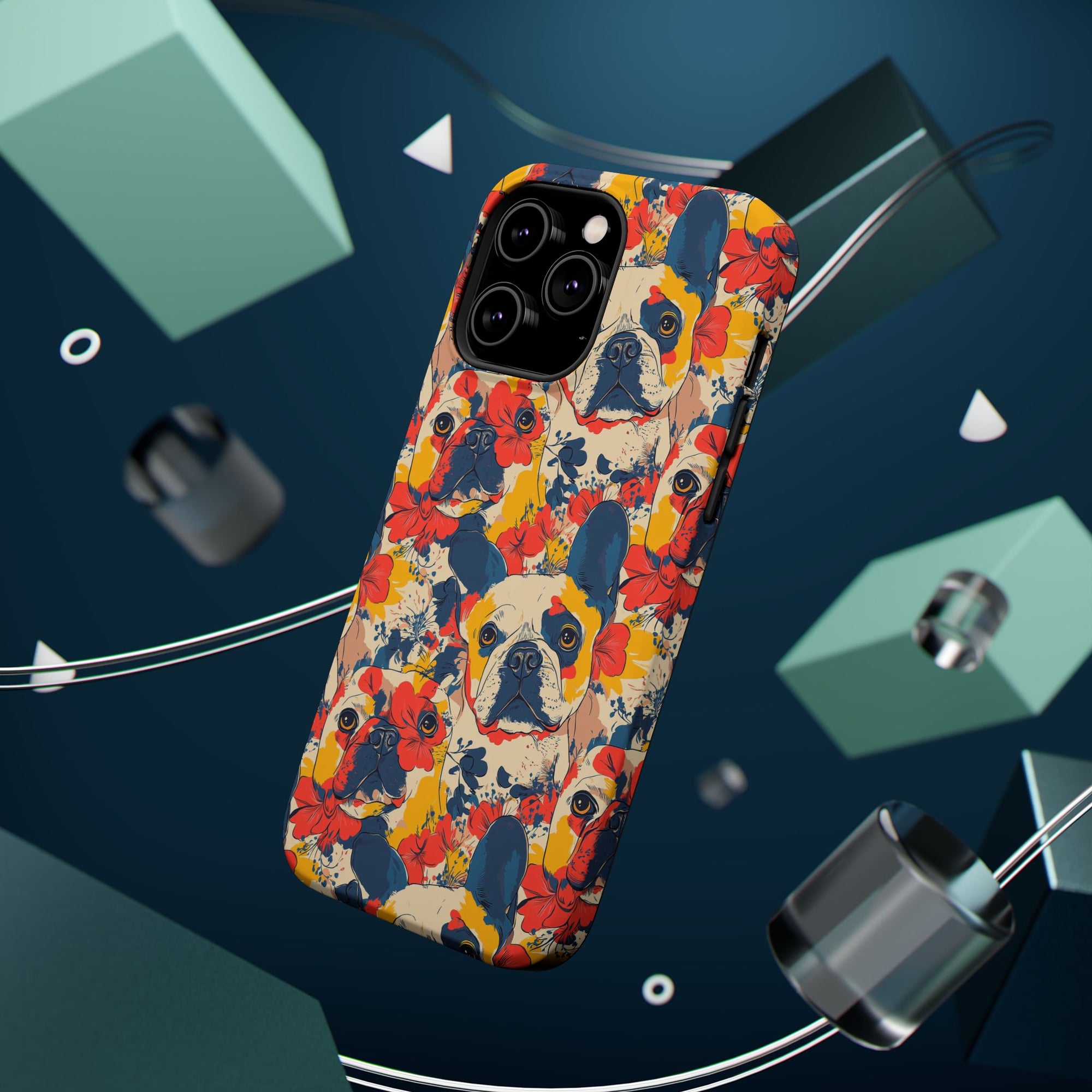 Bloom Pup Frenchietastic Splatter Magnetic Tough Cases