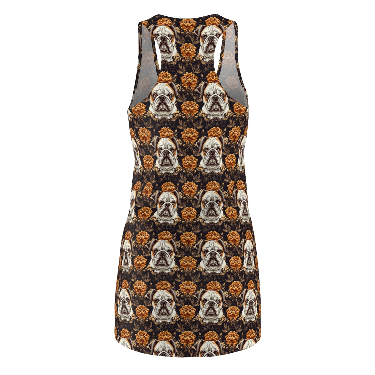 Bloomingly Bulldogistic Bouquet Women's Racerback Dress