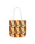 Golden Woof Abstract Glamour Canvas Tote Bag