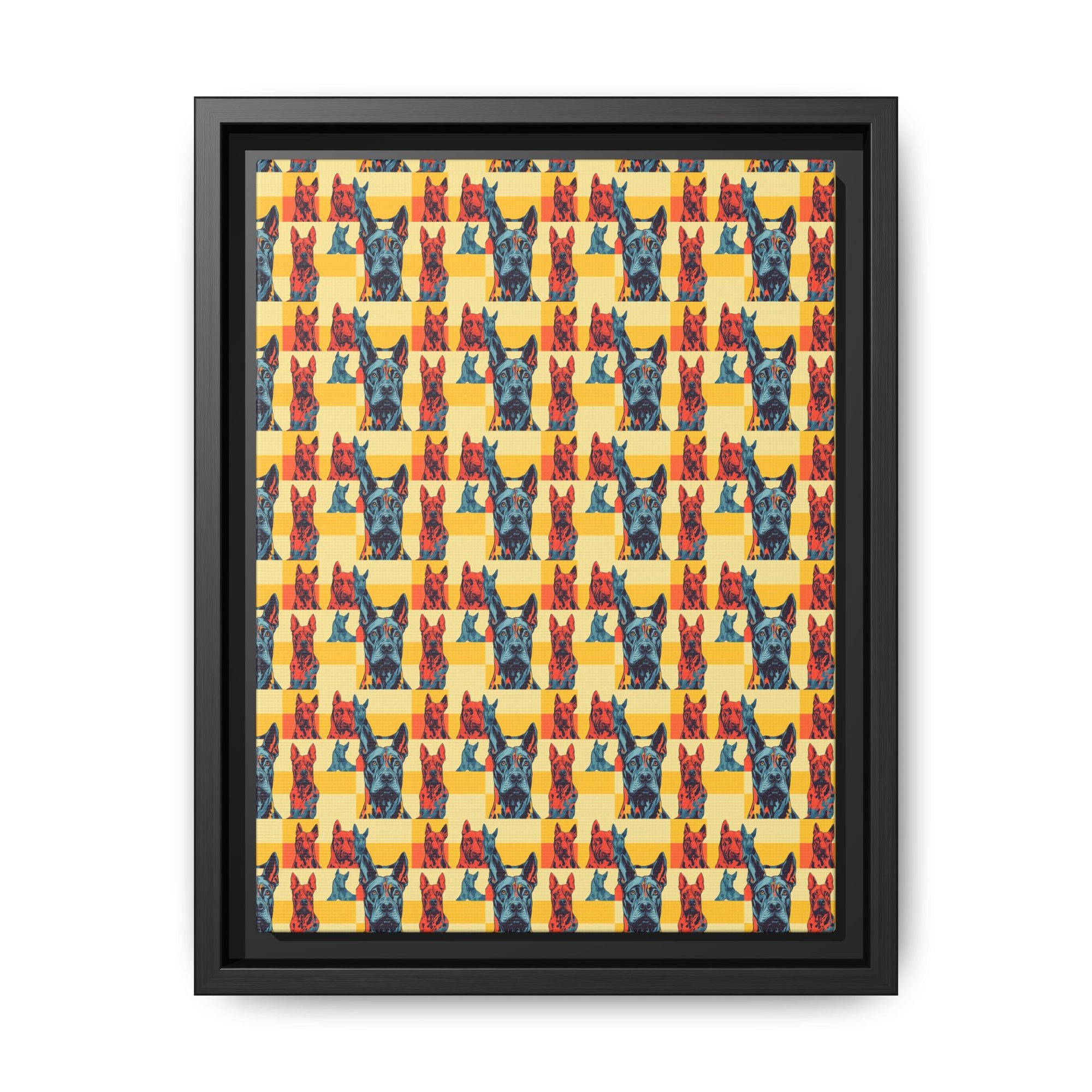 Dane-tastic Marvelous Mutt Mode Matte Canvas, Framed