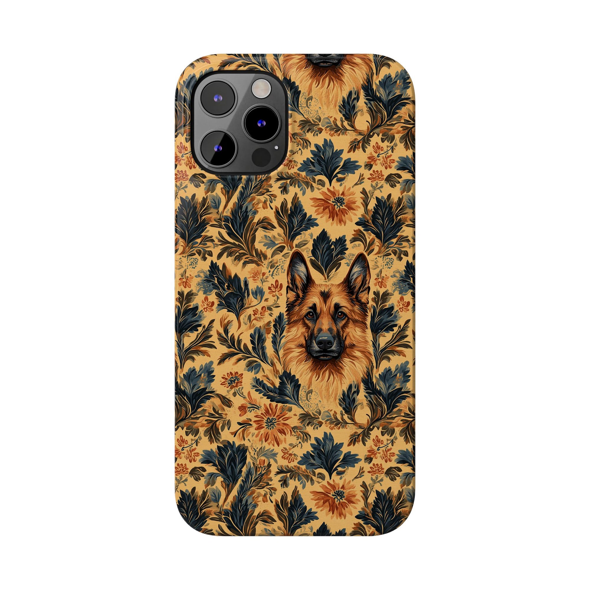 Autumnal German Shepherd Glamour Slim Phone Cases