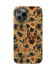 Autumnal German Shepherd Glamour Slim Phone Cases