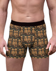 Fanciful Golden Paradise Blossom Men's Boxer Briefs