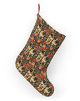 Blooming Pug Paradise Christmas Stockings