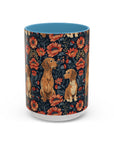 Floral Pawsome Dachsund Delight Accent Coffee Mug