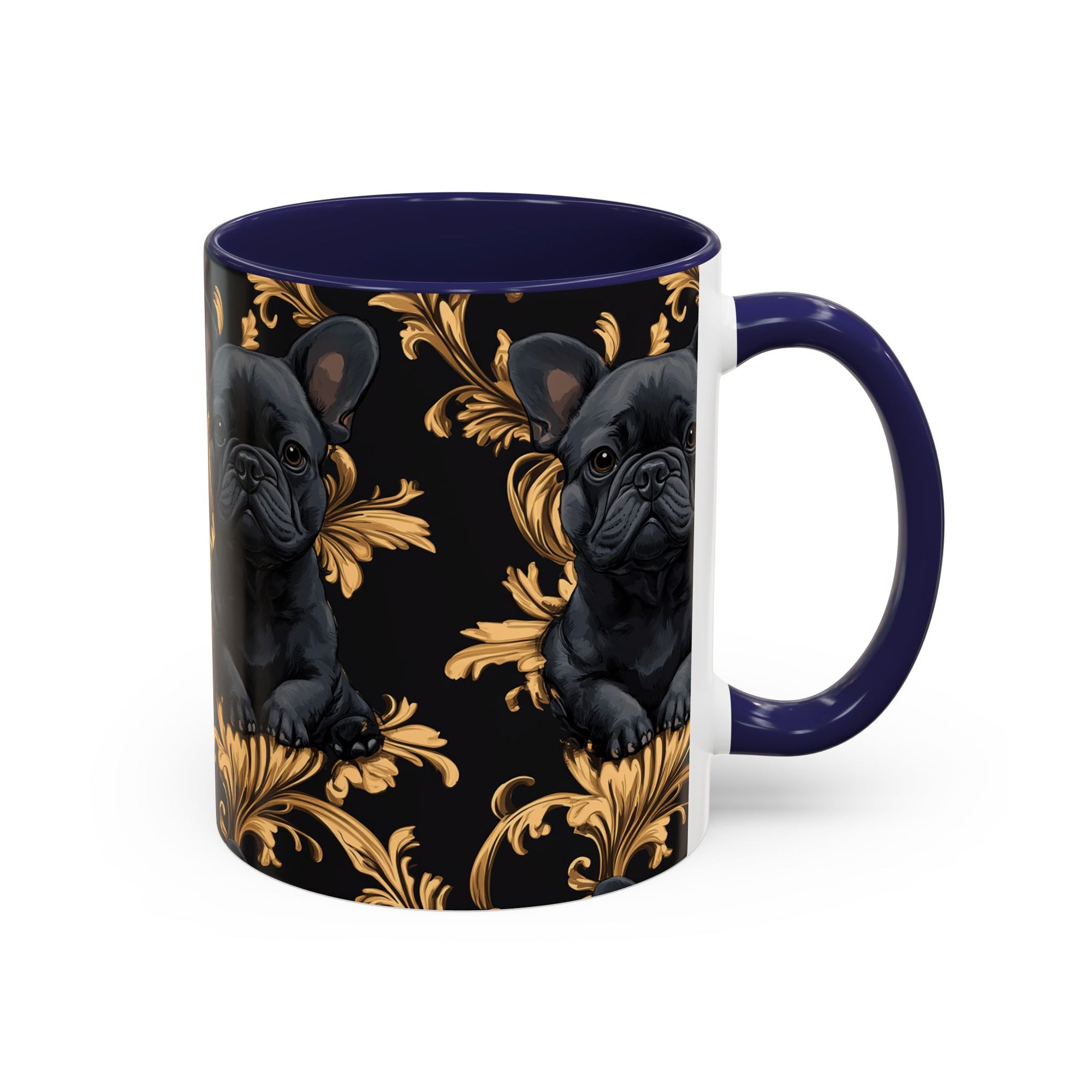 Regal Frenchie Noir Elegance Accent Coffee Mug