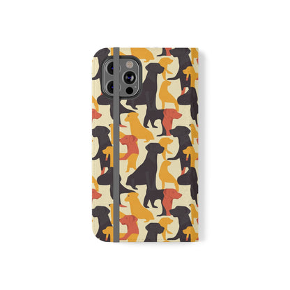 Modern Charm Labrador Chic Flip Cases