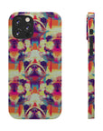 Glitchy Bulldog Blitz Slim Phone Cases