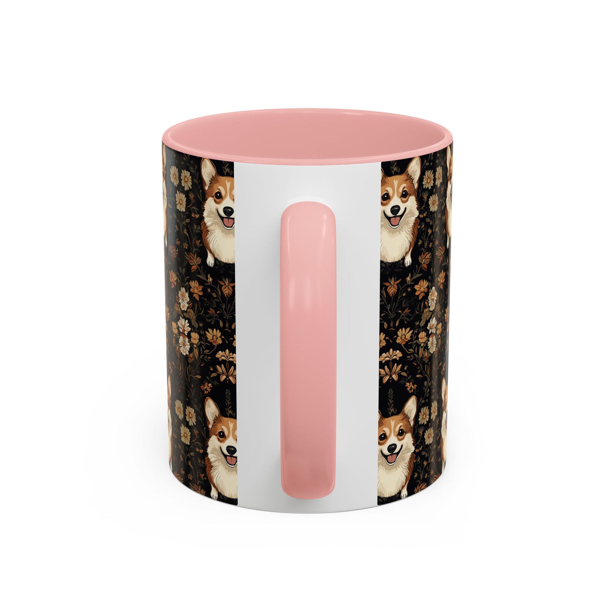 Nighttime Corgi Glow Stride Accent Coffee Mug