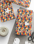 Bloom Pup Frenchietastic Splatter Wrapping Paper