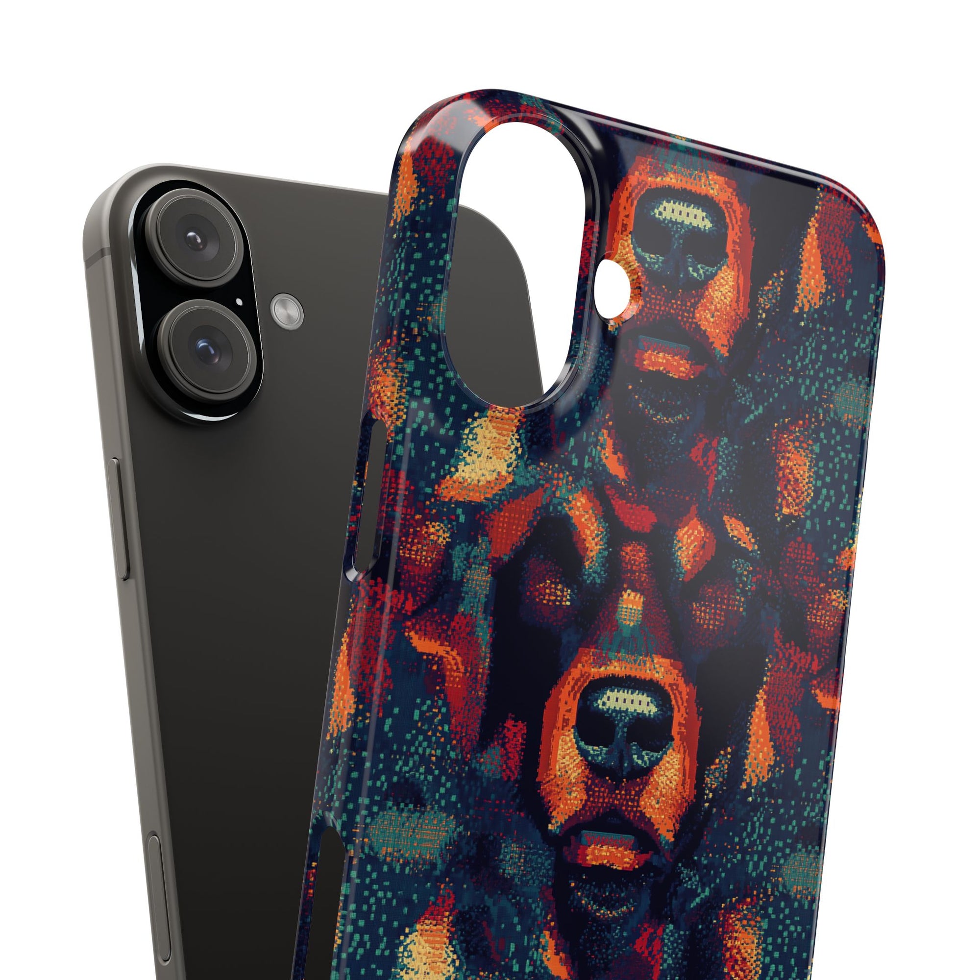 Rustic Rottie Charm Slim Phone Cases