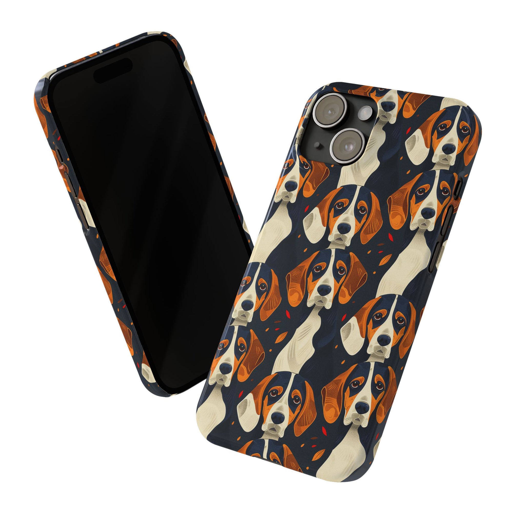 Beagle Glimmer Gaze Glamour Slim Phone Cases