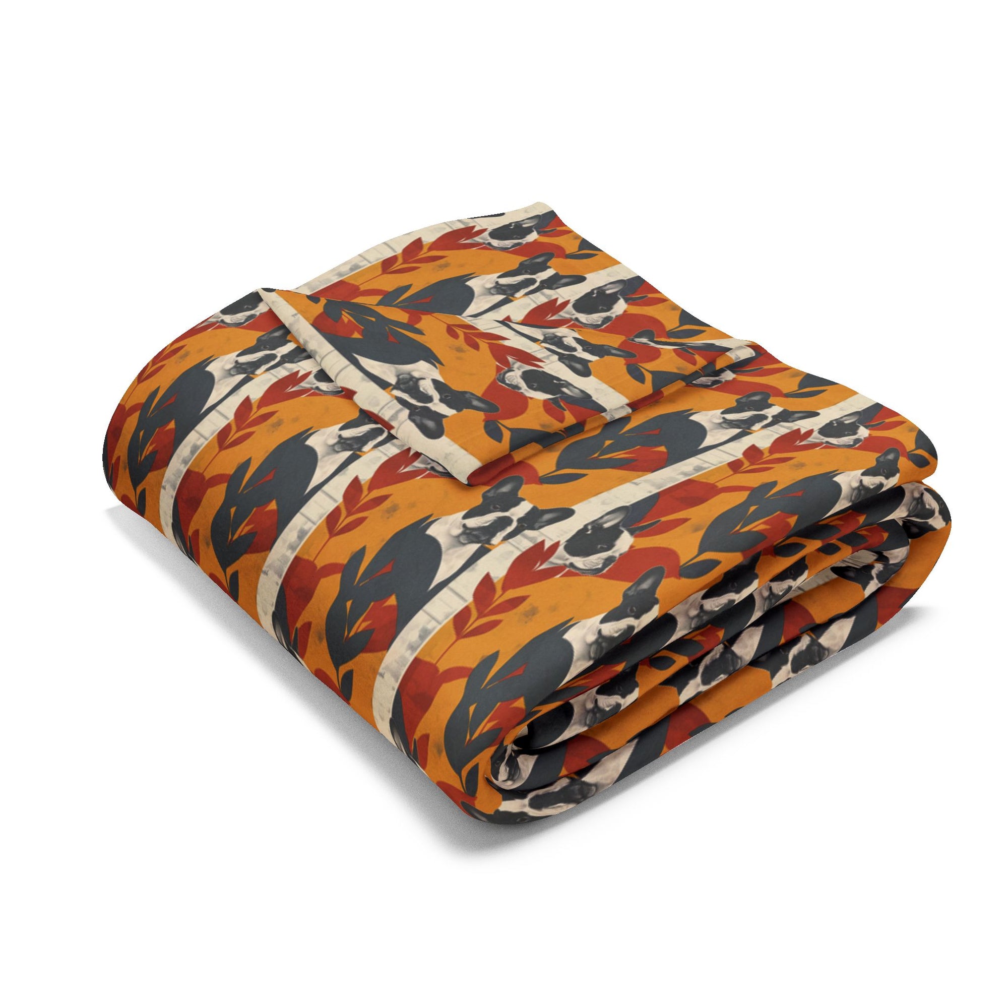 Chic Frenchie Charm Arctic Fleece Blanket