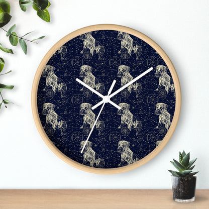 Celestial Boxer Bliss Wall Clock