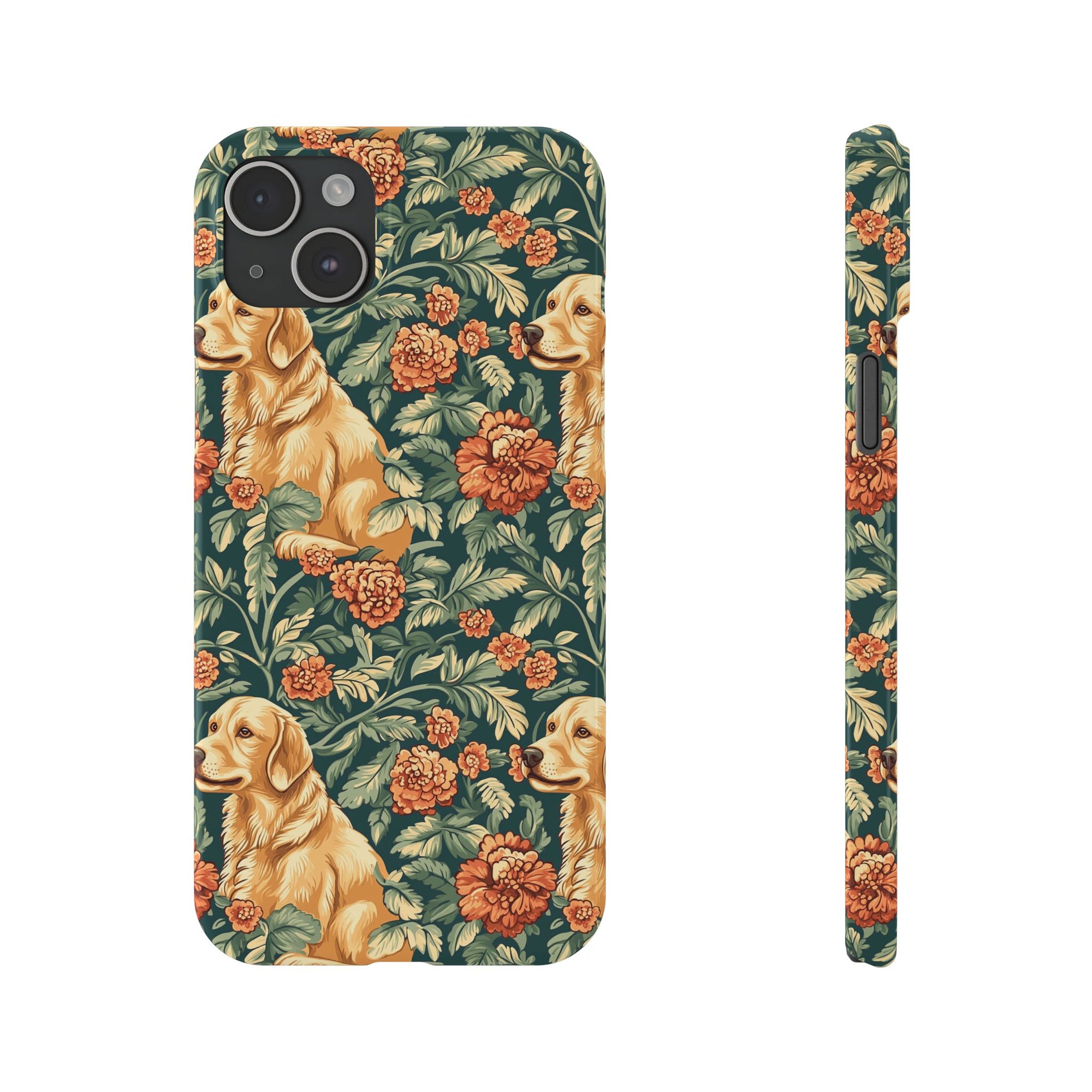 Blooming Goldie Glam Slim Phone Cases