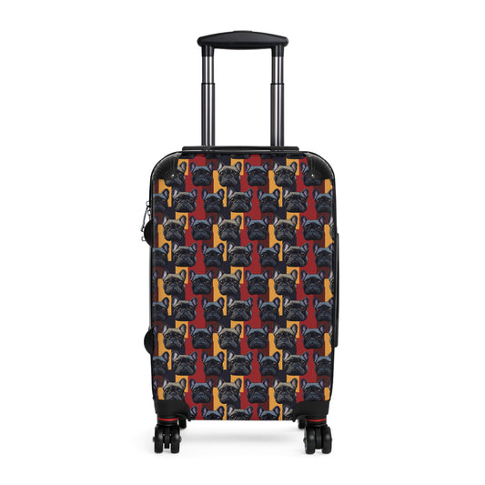 Chic Canine Checkmate - Frenchie Edition Suitcase