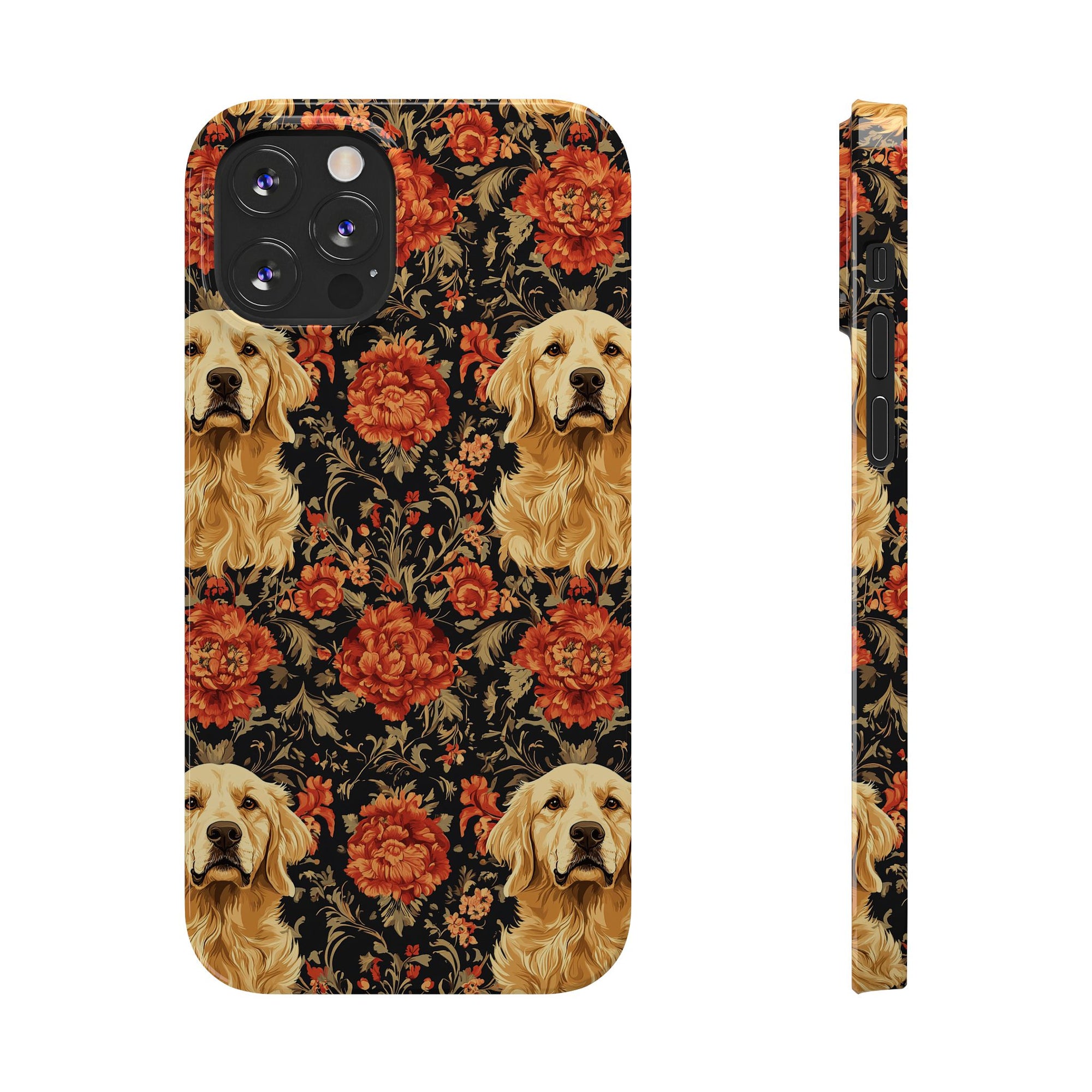 Golden Pawsatronic Tapestry Slim Phone Cases