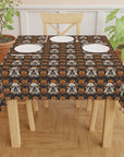 Bloomingly Bulldogistic Bouquet Tablecloth