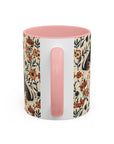 Blossoming Dachshunds Delight Accent Coffee Mug