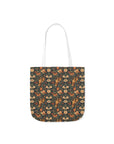 Dazzling Dachsund Blossoms & Foliage Canvas Tote Bag