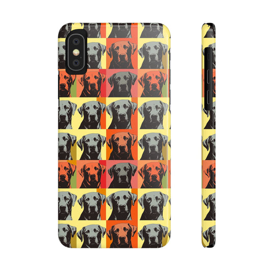 Whimsical Warhol Labrador Slim Phone Cases