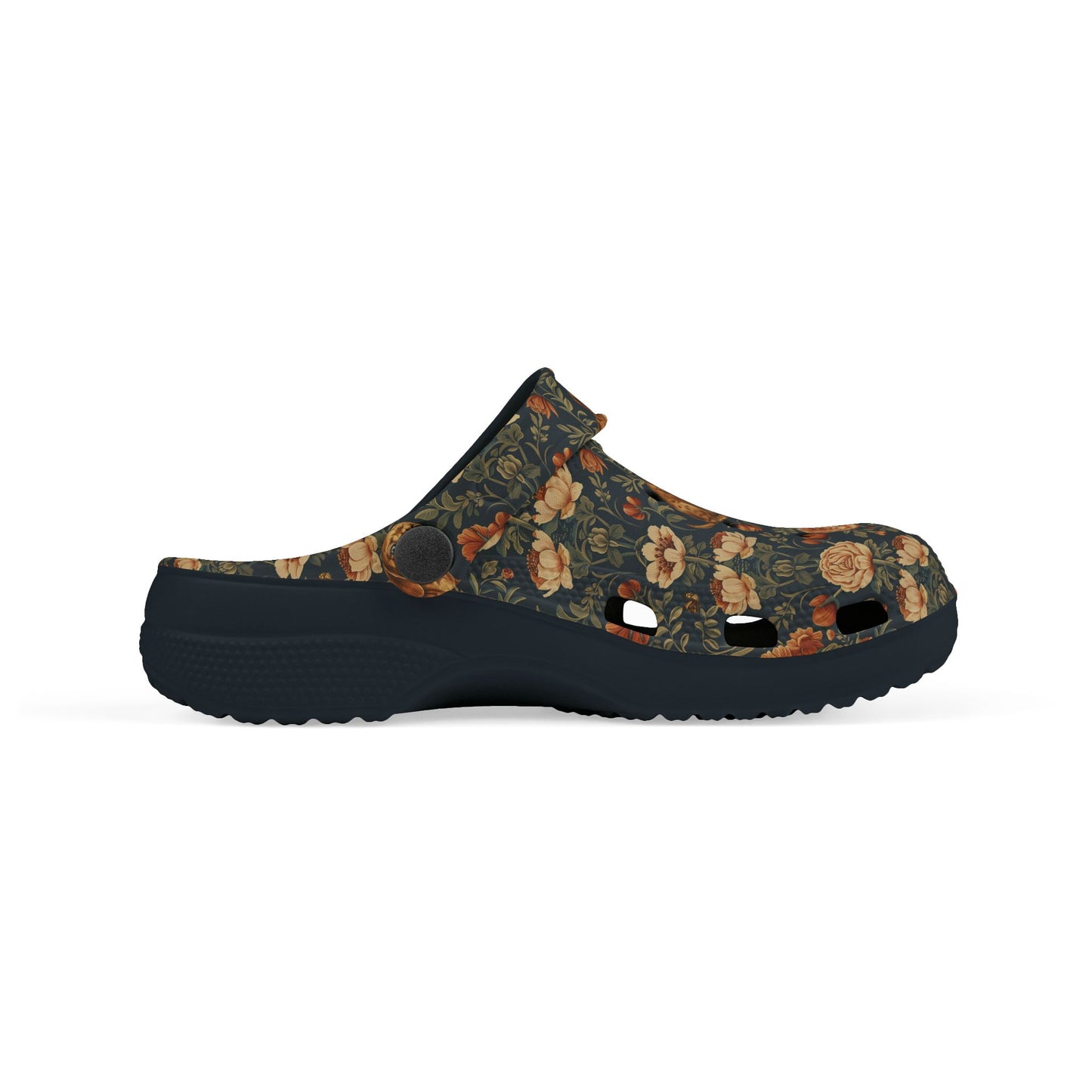 Dazzling Dachsund Blossoms & Foliage Kid's Foam Clogs