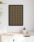 Ruffle Rottie Glamourific Matte Canvas, Framed