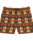 Golden Pawsatronic Tapestry Men's Mid-Length Swim Shorts