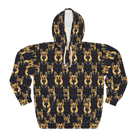 Majestic Hound Couture: German Shepherd LuxeBlend Unisex Pullover Hoodie